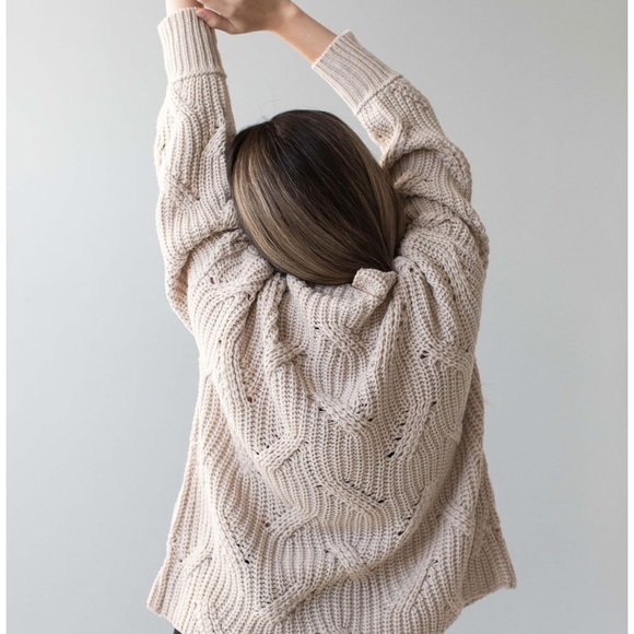 Savvi Jessie Sweater / chunky boho sweater - Picture 4 of 10